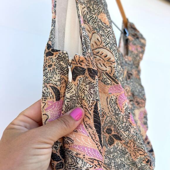 Ulla Johnson Uma Midi Dress Ivory Birds Of Paradise Ruffle Asymmetrical 0 2 Silk - Picture 10 of 10